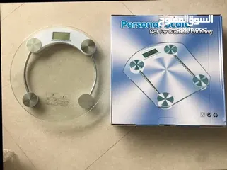  3 ميزان الجسم الالكتروني الاصلي الثقيل الميزان المطور الزجاجي وزن الجسم  180 كيلو
