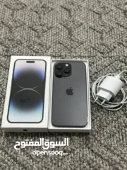  1 iPhone 14 Pro Max  256 جيجا  بطارية 90  مش مفتوح ولا مصلح