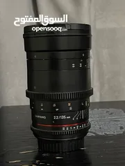  1 Samyang lens 135mm / T2.2 Full Frame Telephoto