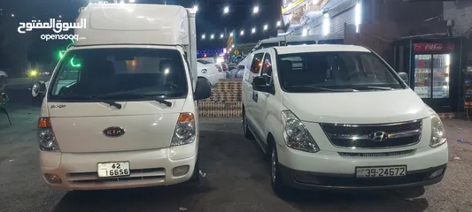  8 بكب كيا بنجو دبل كابينة للضمان الشهري بحالة ممتازه بمبلغ 300 دينار والدفع كامل ومقدم