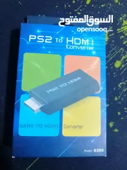  1 تحويلة بلايستشين 2 ل HDMI، جديدة بس الكرتونة مفتوحة مش مستخدمة ابدا.