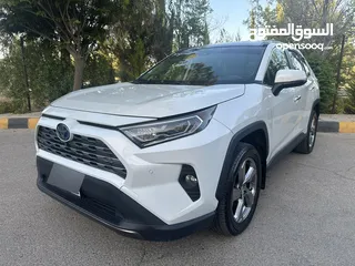  1 تويوتا راف فور ليميتد هايبرد موديل 2019 فل كامل أعلى صنف مع بانوراما للبيع