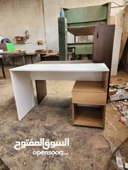  2 مكتب دراسة وطاولة كمبيوتر مع درج