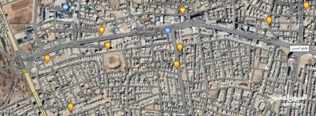  1 أرض مستقلة عل شارعين عمان الغربية 500 م بسعر لقطة الأمير راشد