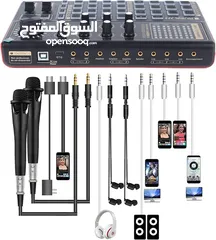  2 كرت صوت احترافي للبث المباشر K300 Live Sound Card and Audio Interface