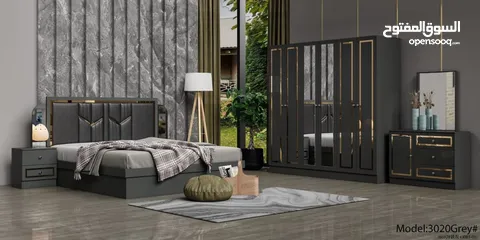  4 BEDROOM SET 7 PCS WITH MATTRESS WITH FITTING/غرف نوم مع دوشج ۷ قطع مع ترکيب