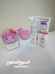  6 عرض جهاز فور يو لونا كلين + غسول الوجه التايلندي تنظيف تقشير البشرة بعمق فور يو لونا مساج بشره وجه