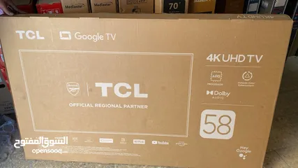  1 عرض نااار على شاشه TCL فور كي سمارت اندرويد اصلي 58 بوصه بسعر حرق