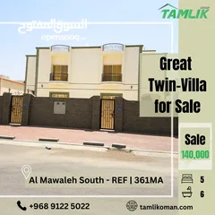  10 Great Twin-villa for Sale in Al Mawaleh South  REF 361MA