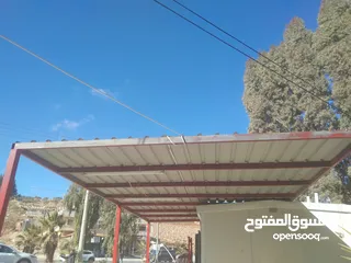  3 قرفان امريكي  بحاله جيده 3متر*4 متر مع معدات قهوه