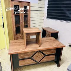  8 مكتب قياس 160*80 مع جانبيه وطاولة وسط خشب لامينت مستورد بسعر المصنع تفصيل جميع الموديلات جميع المقاس