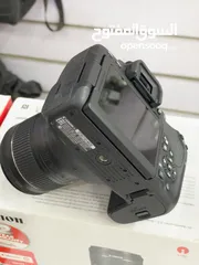  6 كاميرا كانون 800D  شاتر 2000صور بس   حاله فبريكه 100%  المشتملات