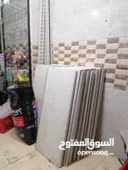  1 رفوف سوبر ماركت حديد لون ابيض للبيع