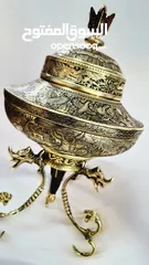  4 حاوية الشوكولاتة نحاسیة منحوتة يدويا / Hand-engraved brass chocolate container