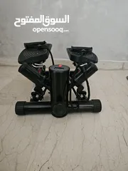  4 جهاز لياقة بدنية للخطوات مع احبال مقاومة - - Fitness Stepper Machine with Resistance Bands