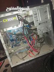  9 كمبيوتر+كيبورد+شاشه ب150