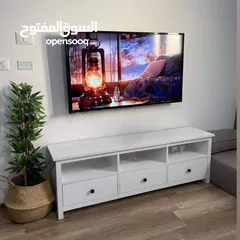  4 طاولات تلفزيون ايكيا صناعة محالية بجودة عالية + طاولات تلفزيون مميزة
