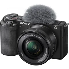  1 Sony ZV-E10 Mirrorless Camera with 16-50mm Lens and Accessories Kit (Black)
