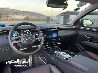  13 هونداي توسان/2022 فل الفل بدون فتحة سقف  2x4 ///240Hp بنزين + كهرباء  ( Haybrid) 1600cc