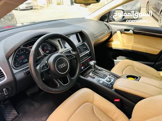  11 AED 1,230PM  AUDI Q7 3.0 S-LINE  SUPERCHARGED FULL OPTION  0% DOWNPAYMENT  GCC