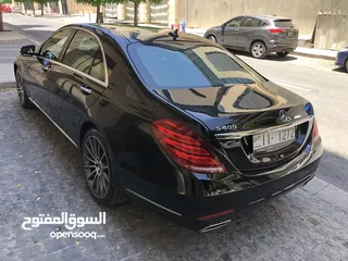  9 مرسيدس بنز S400 موديل 2015 هايبرد وارد الوكالة بحالة ممتازة للبيع