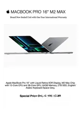  4 MacBook pro 2023 model m2 MAX 64GB RAM 1tb SSD 14INCH