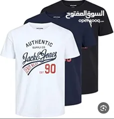  9 تيشرتات jack&Jones الأصلية  جميع الأحجام متوفرة السعر الحبة ب 9 دنانير والحبتين ب 15