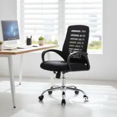  1 كرسي مكتب دوران شبك طبي – أسود ارتفاع قابل للتعديل حسب راحتك  دوران سلس 360° مع عجلات قوية وسهلة