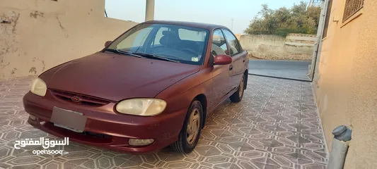  3 كيا سيفيا تو جير عادي موديل 1997 فحص كامل ترخيص جديد مالك اول من الحره