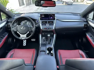  23 Lexus NX300h 2018 (F-sport) original مالك اول صيانة الوكالة فحص كامل قاطع مسافة 70 الف كم