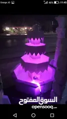  15 نوافير وشلالات وباربيكو وجميع انواع ديكورات الحجر الطبيعي  العنوان الزرقاء الجديده