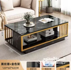  1 طاولة وسط خشبية