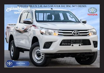  1 TOYOTA HILUX 2.4L 4x4 5-SEATER DC BSC M/T DSL [EXPORT ONLY] [KY]