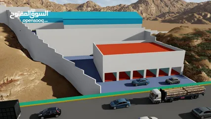  14 دونم أو أكثر أرض للبيع أو للإيجار (أول سنة مجانا) على الشارع شارع 100 مباشرة قريبة من الجمرك الجديد