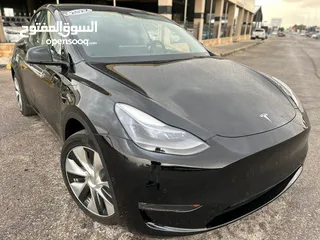  14 TESLA MODEL Y 2022 LONG-RANGE DUAL MOTOR-7 Seats  (سبع مقاعد)