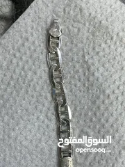  17 اسوارة فضة رجالي عيار 925 إيطالي حجم كبير وزن 11.84 جرام