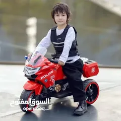  1 دراجة الشرطة الكهربائية للأطفال - متوفرة الآن في Island Toys
