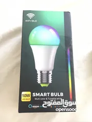  2 لمبة ذكية  LED Smart تشبك عالتطبيق أو اليكسا