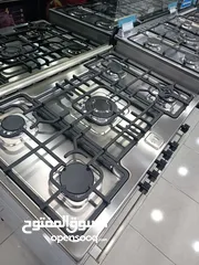  4 عرض نااار على فرن فريش ماتركس 90 سم سلفر ستيل فل سيفتي كامل مع مروحه