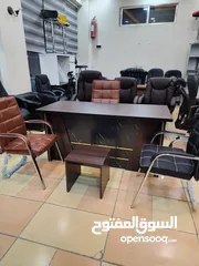  9 اثاث مكتبي مكتب مدير بعدة الوان بسعر خيالي مع جانبية بادراج وطاولة والتوصيل مجاني مكاتب ادارية