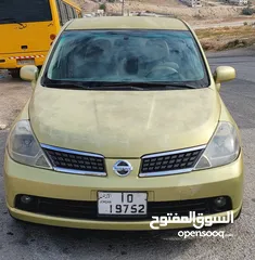  1 نيسان تيدا NISSAN TIIDA موديل 2008 متور 1800cc راكب جديد  جير عادي