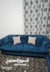 1 طقم كنب تفصيل مستعمل بس نضيف 7مقاعد