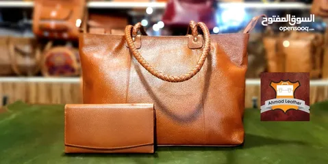  4 Women's leather shoulder bag حقيبة جلدية نسائية