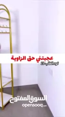  8 ستاند ملابس زاوية ماربل ذهبي