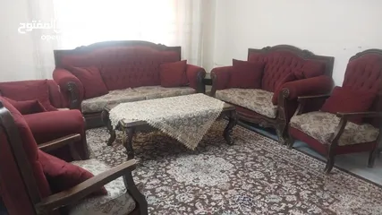  1 غرفة ضيوف 9 مقاعد خشب تفصيل