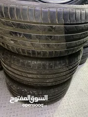  9 اطارات مستعملة للبيعيع جميع المقاسات من 13 ال/22 بكل الاحجام والانواع التواصل