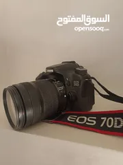  1 كاميرا Canon 70d بحاله ممتازه