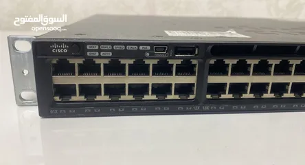  3 Cisco Catalyst 3650 48 Port PoE 2x10G