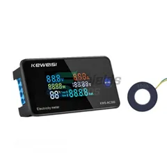  1 Color Display AC50-300V Digital Power Energy Temp Meter Ammeter Voltmeter