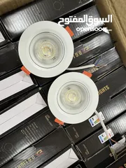  1 اضاءة سبوت لايت عدد 15 حجم 3 انچ بحالة ممتازة